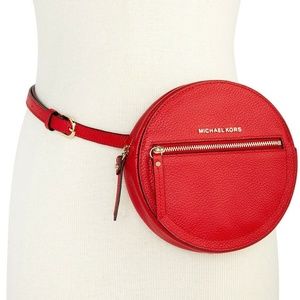 Michael Kors Round Pebble Leather Fanny Pack